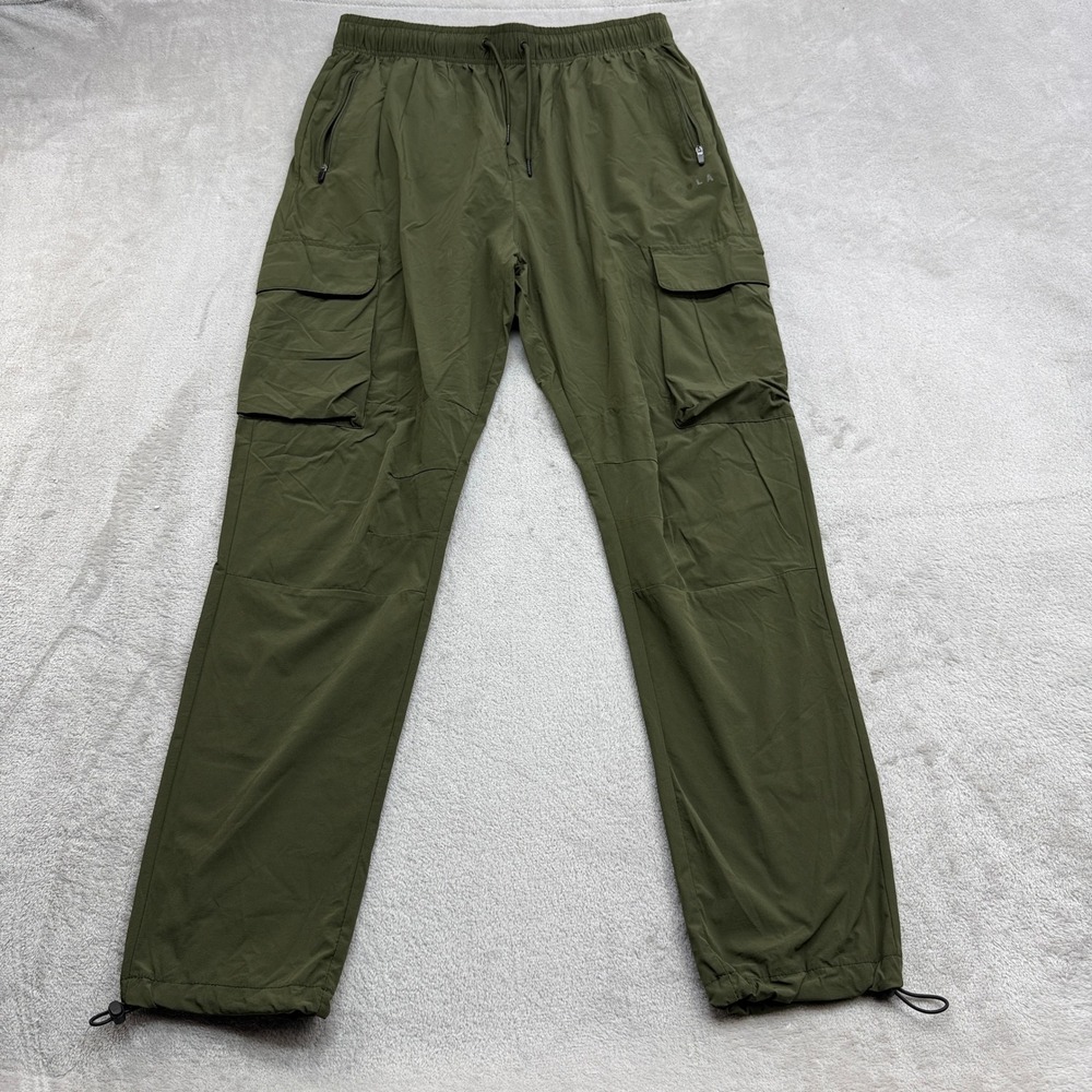 YoungLA Cargo Jogger Pants Mens L 30x28 Olive Green Utility Techwear Athleisure